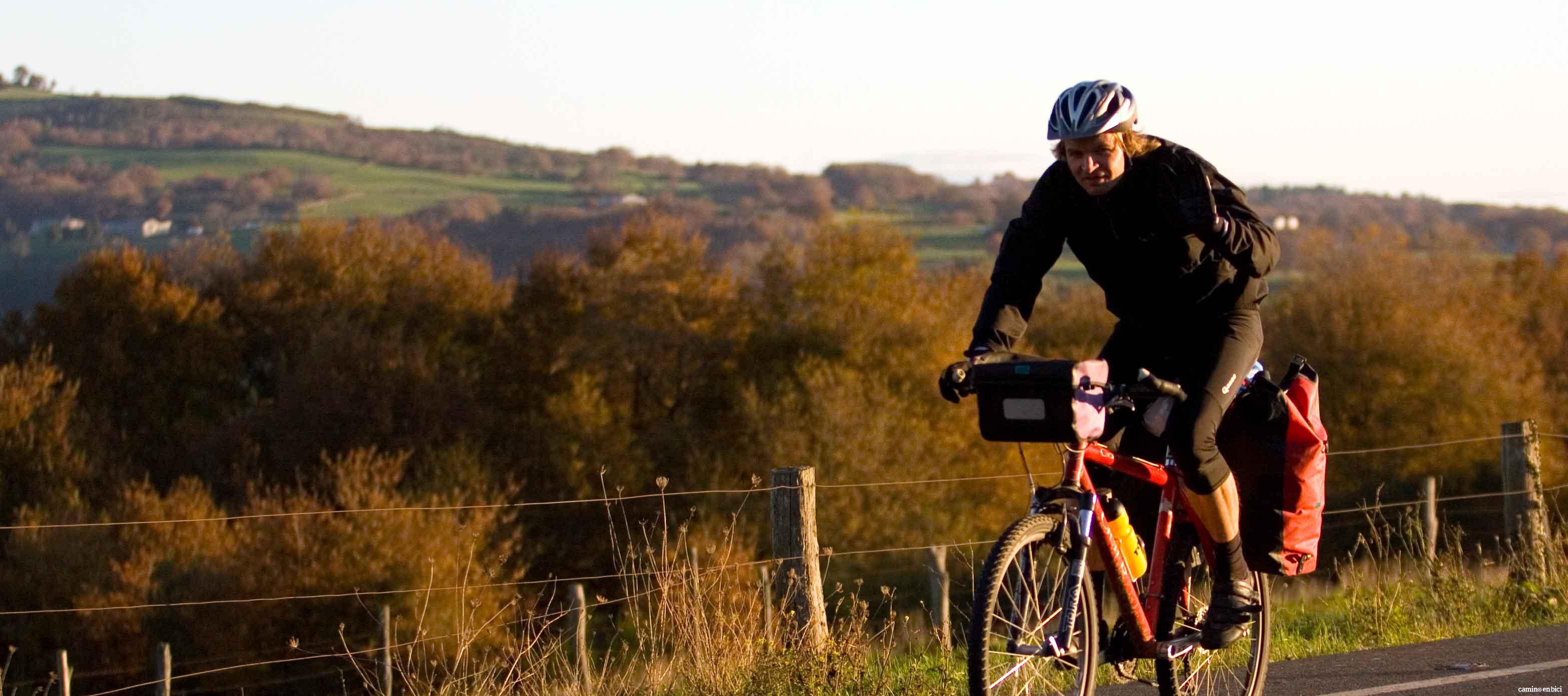Peregrino en bicicleta !