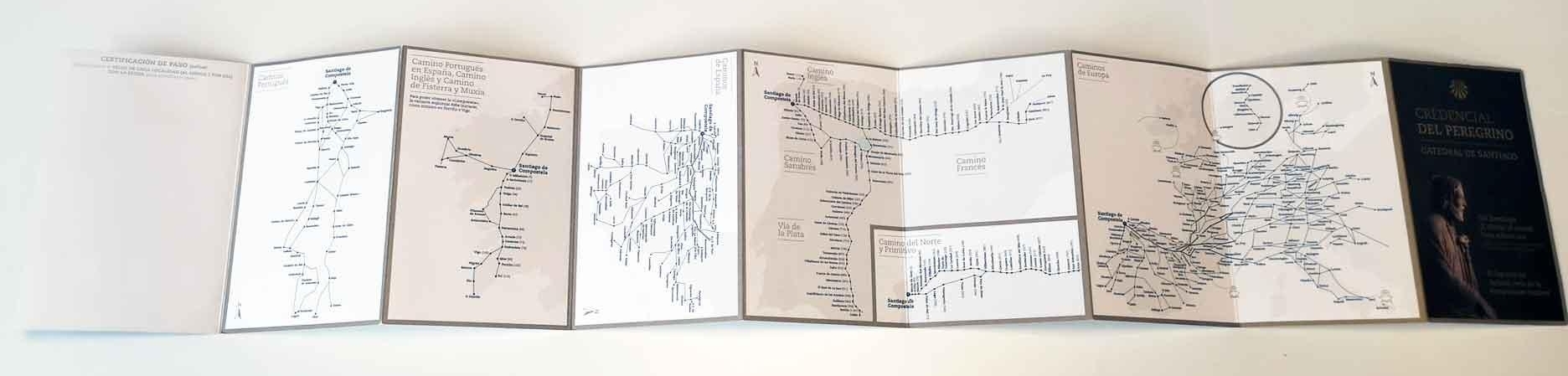 La Credencial, el pasaporte del peregrino - Cara posterior