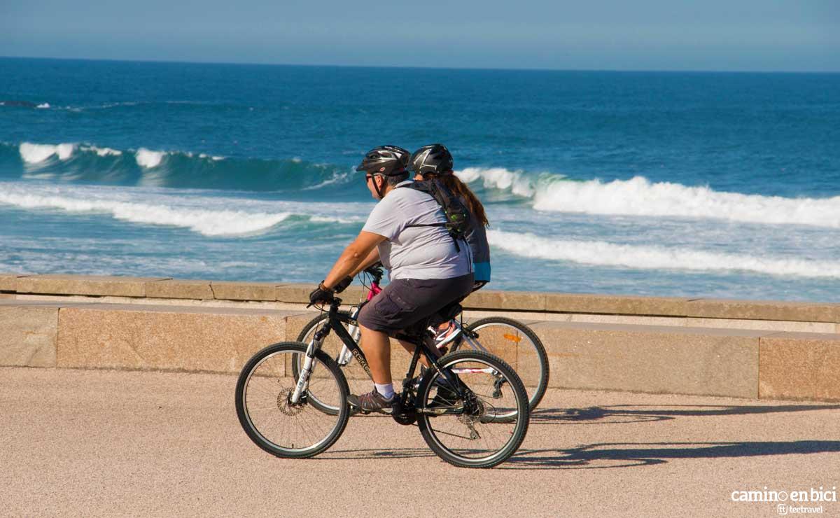 Camino Portugués por la Costa en Bicicleta - Playa Leça Palmeira