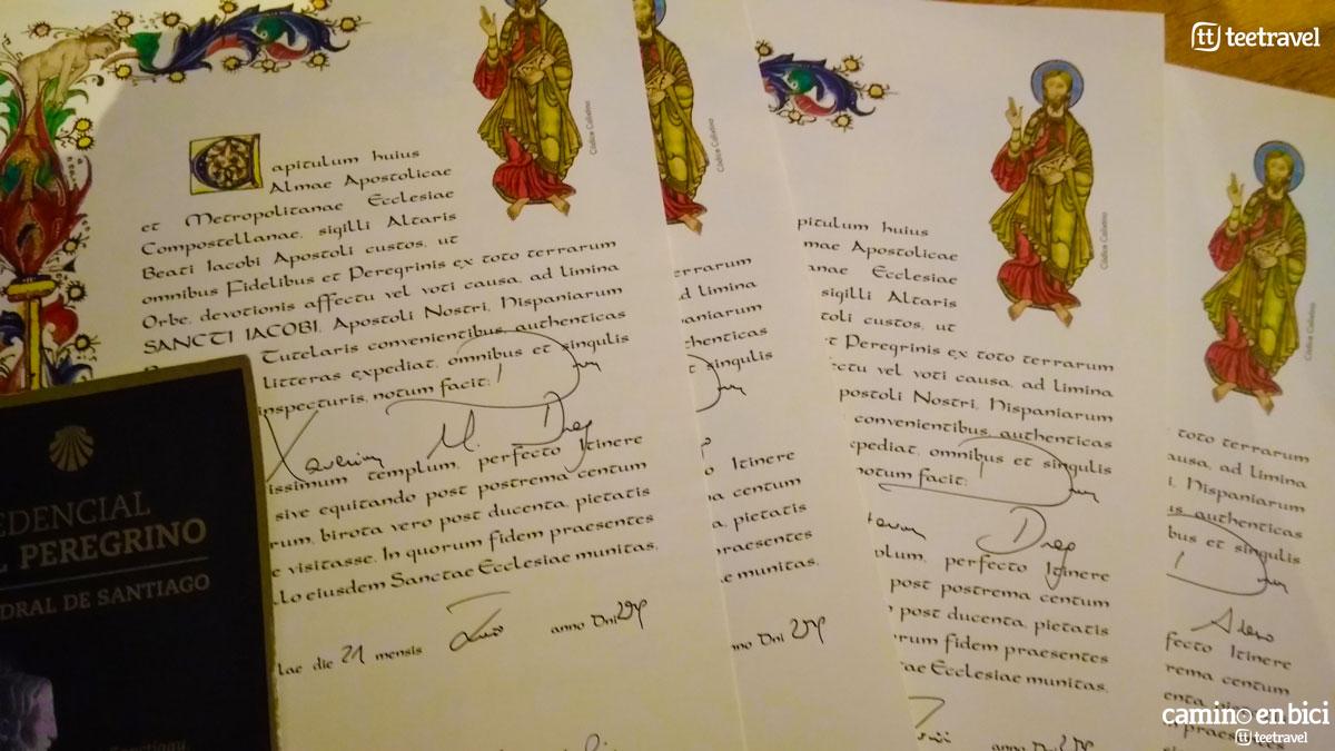 Camino de Santiago - Compostelas y Credencial del Peregrino